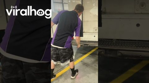 A New Way to Fix a Bent Bumper || ViralHog