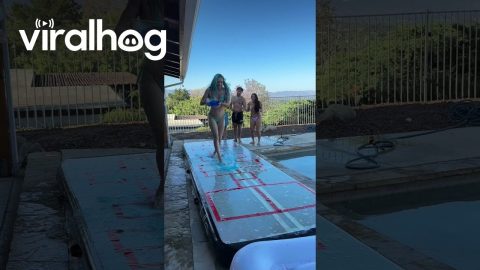 Hopscotch Airtrack Challenge || ViralHog