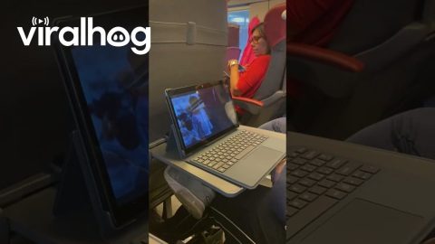 Mom Forgets to Plug in Her Headphones on the Train || ViralHog