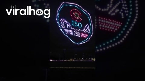 Patriotic Drone Show Celebrates America’s 250th in Colorado || ViralHog